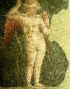 Piero della Francesca, cupid returning an arrow to the quiver